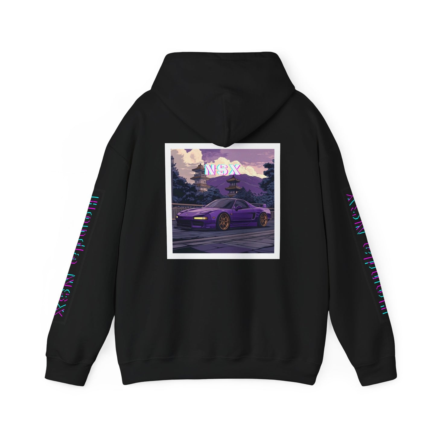 Honda NSX Hoodie - Bright Vibrant Colors, Car Enthusiast Sweatshirt, Unisex Jumper, Vehicle Lover Gift, Automotive Apparel