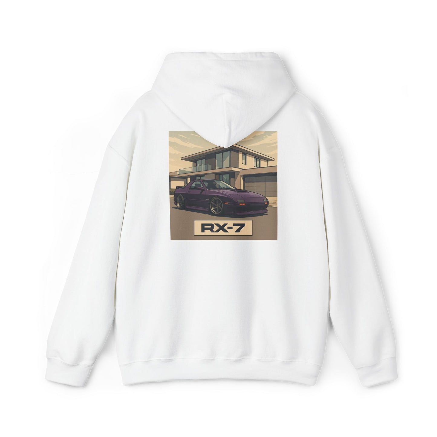 Mazda RX7 Car Enthusiast Hoodie, Streetwear Pullover, Minimalistic Sweatshirt, Unisex Hooded Jumper, Automotive Clothing