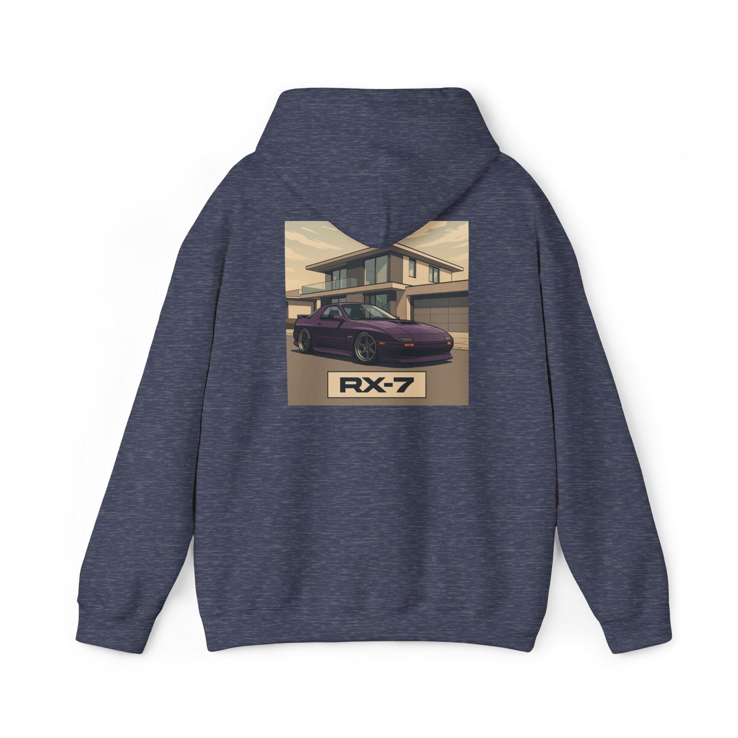 Mazda RX7 Car Enthusiast Hoodie, Streetwear Pullover, Minimalistic Sweatshirt, Unisex Hooded Jumper, Automotive Clothing