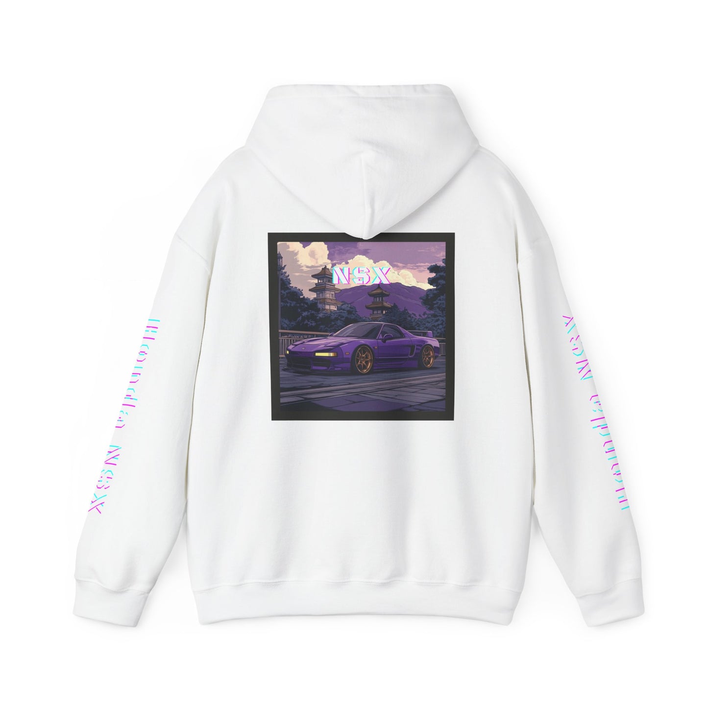 Honda NSX Hoodie - Bright Vibrant Colors, Car Enthusiast Sweatshirt, Unisex Jumper, Vehicle Lover Gift, Automotive Apparel