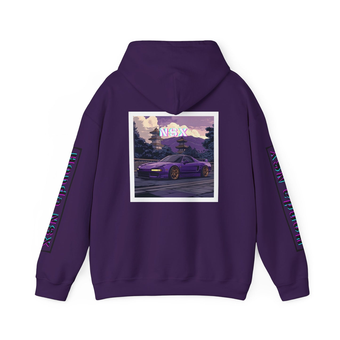 Honda NSX Hoodie - Bright Vibrant Colors, Car Enthusiast Sweatshirt, Unisex Jumper, Vehicle Lover Gift, Automotive Apparel