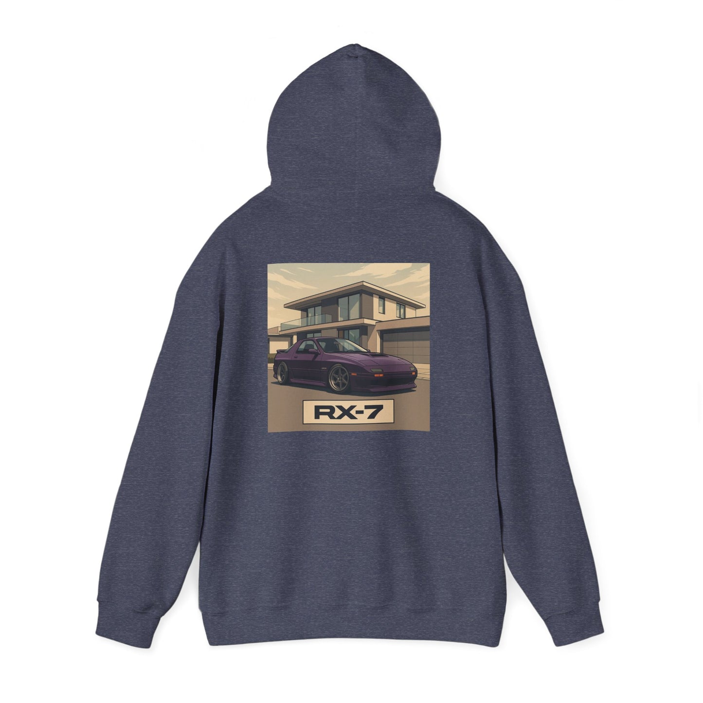 Mazda RX7 Car Enthusiast Hoodie, Streetwear Pullover, Minimalistic Sweatshirt, Unisex Hooded Jumper, Automotive Clothing