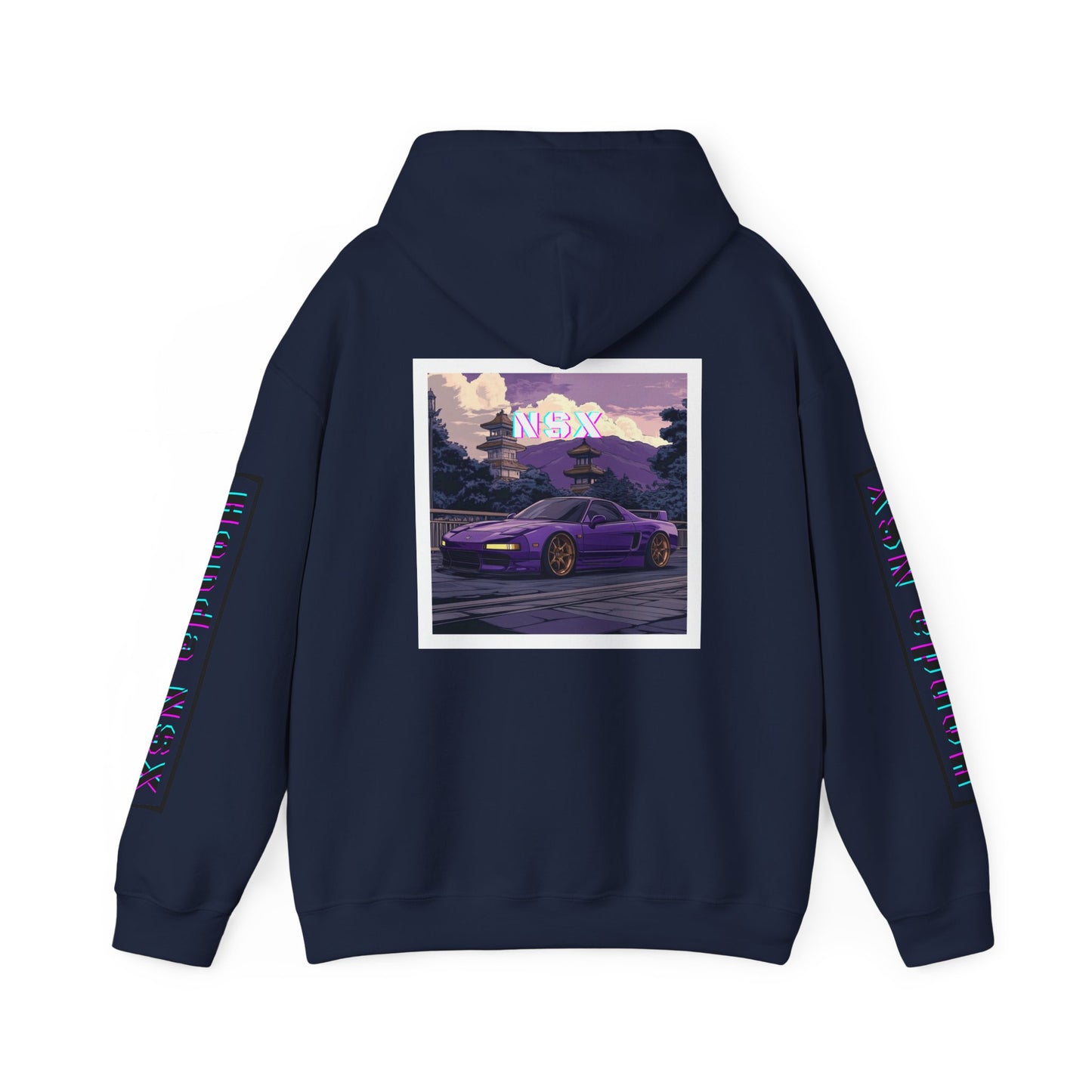 Honda NSX Hoodie - Bright Vibrant Colors, Car Enthusiast Sweatshirt, Unisex Jumper, Vehicle Lover Gift, Automotive Apparel