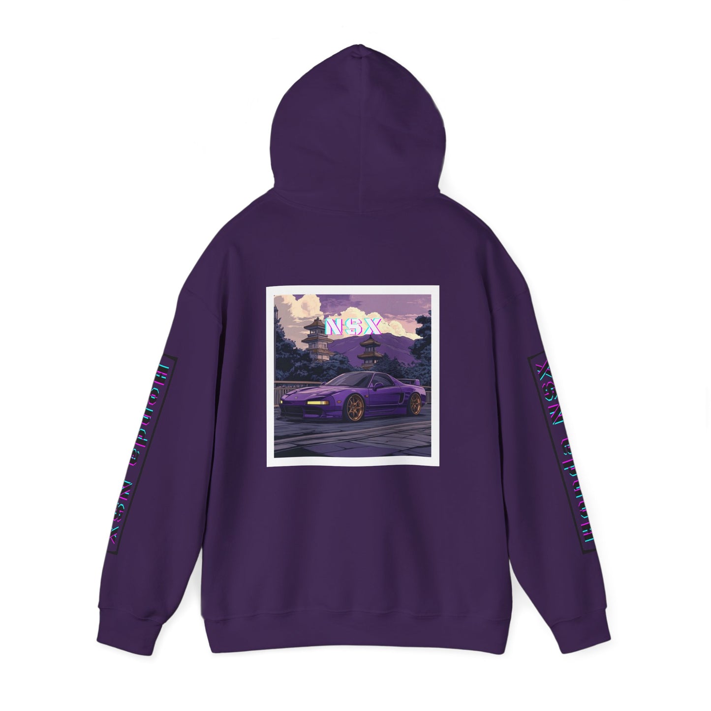 Honda NSX Hoodie - Bright Vibrant Colors, Car Enthusiast Sweatshirt, Unisex Jumper, Vehicle Lover Gift, Automotive Apparel