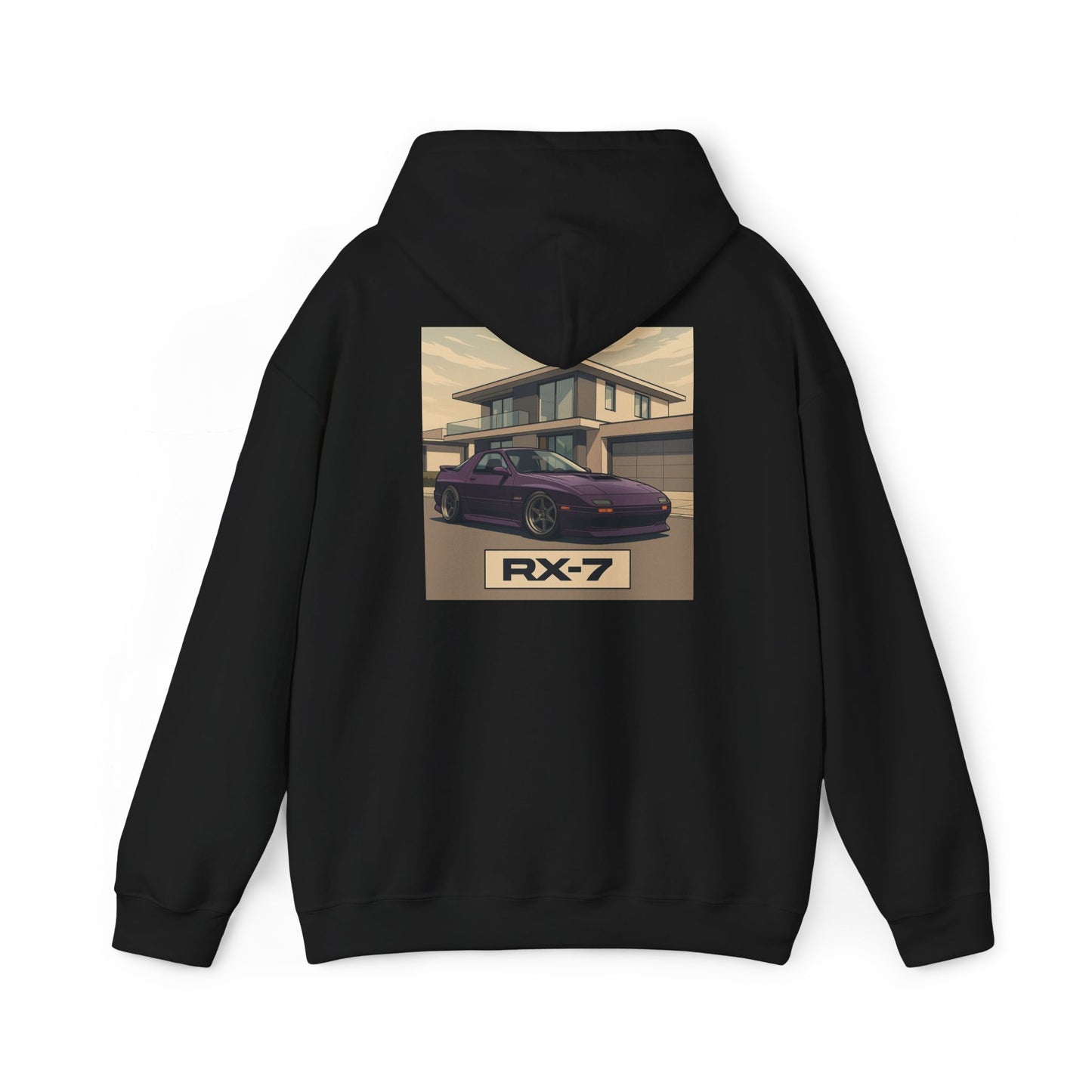 Mazda RX7 Car Enthusiast Hoodie, Streetwear Pullover, Minimalistic Sweatshirt, Unisex Hooded Jumper, Automotive Clothing
