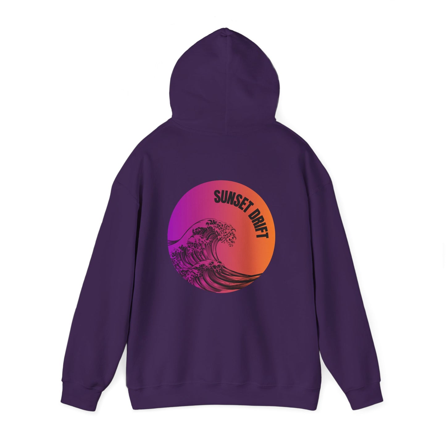 Sunset Drift Gradient Waves Hoodie
