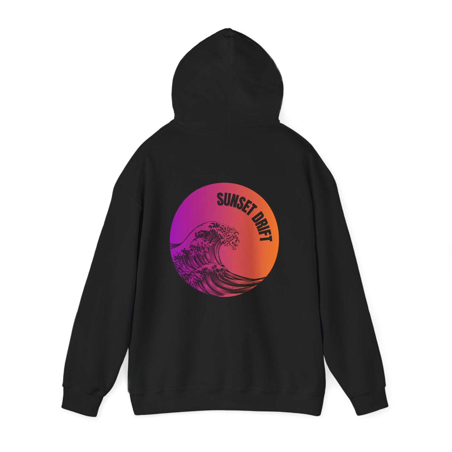 Sunset Drift Gradient Waves Hoodie