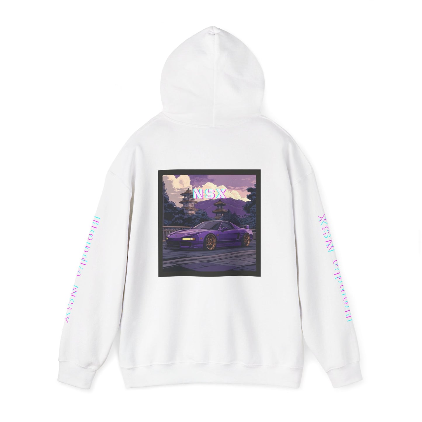 Honda NSX Hoodie - Bright Vibrant Colors, Car Enthusiast Sweatshirt, Unisex Jumper, Vehicle Lover Gift, Automotive Apparel