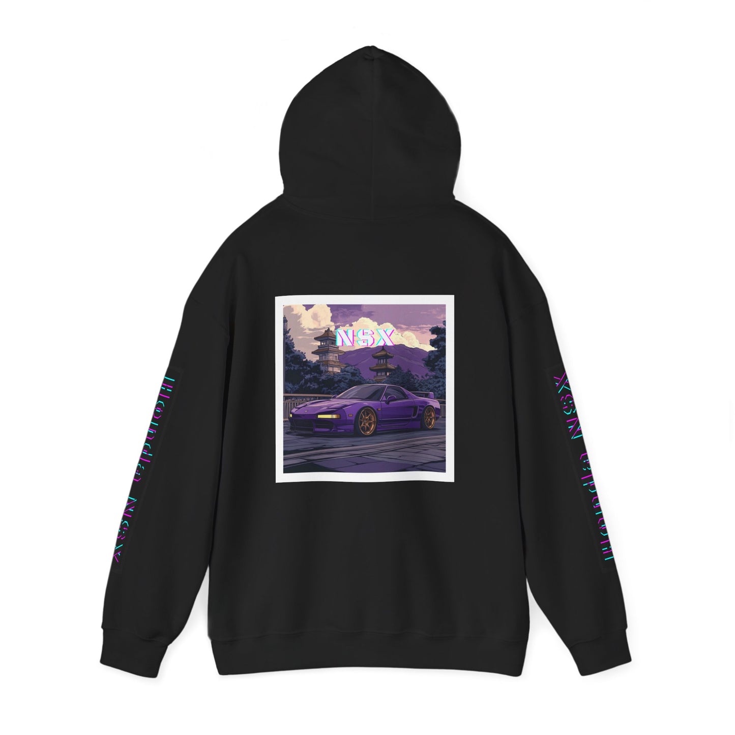 Honda NSX Hoodie - Bright Vibrant Colors, Car Enthusiast Sweatshirt, Unisex Jumper, Vehicle Lover Gift, Automotive Apparel