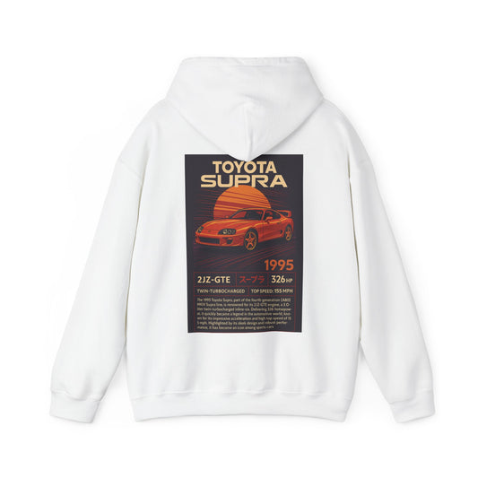 Toyota Supra Car Enthusiast Hoodie Sweatshirt, Pullover Sweater Gift for Drivers, Scenic Highway Apparel, Desert Landscape Jumper,