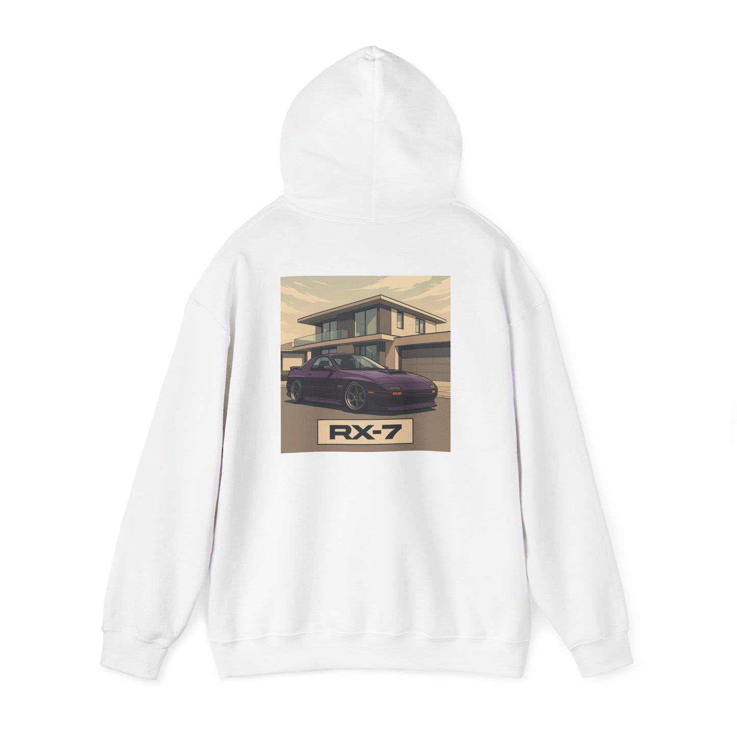 Mazda RX7 Car Enthusiast Hoodie, Streetwear Pullover, Minimalistic Sweatshirt, Unisex Hooded Jumper, Automotive Clothing