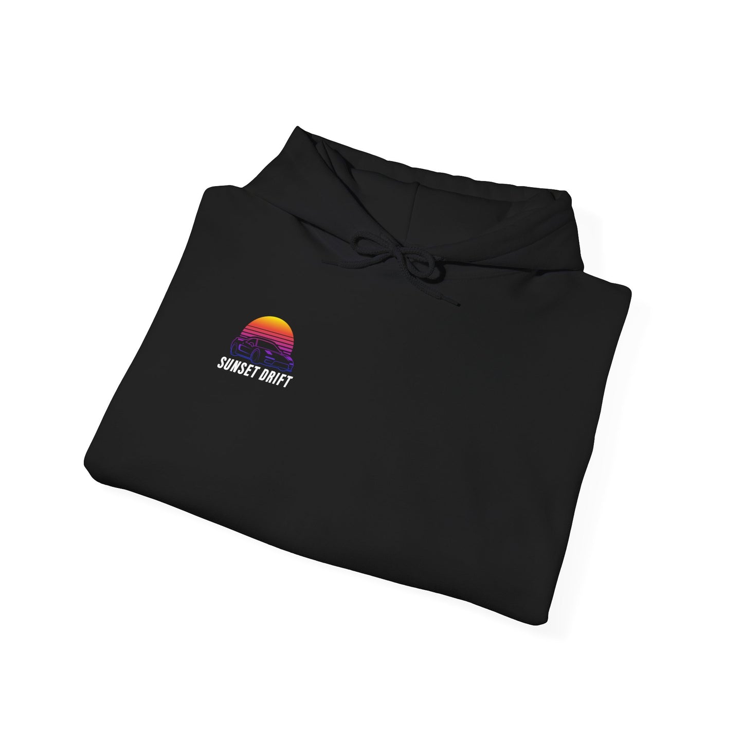 Sunset Drift Hooded Sweatshirt Synthwave Acura NSX