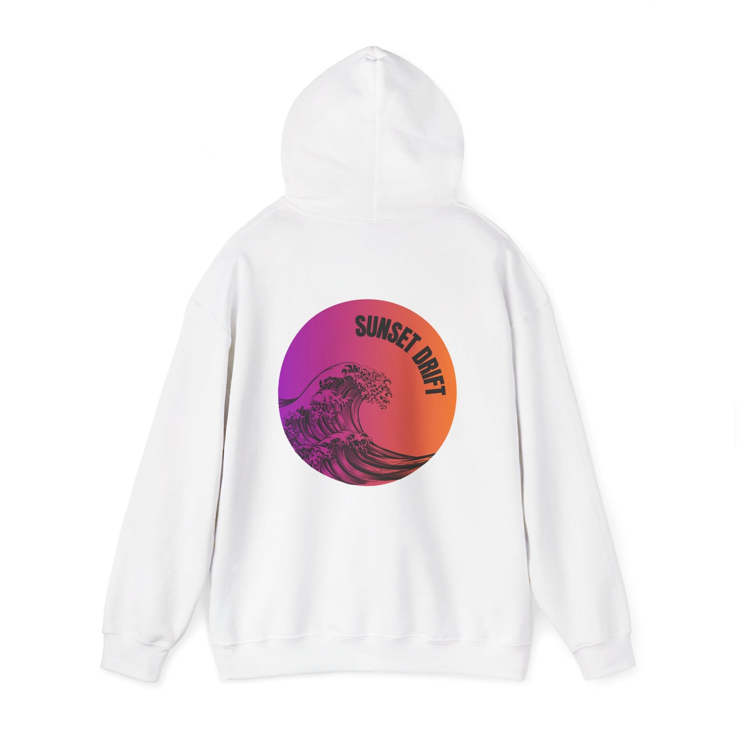 Sunset Drift Gradient Waves Hoodie