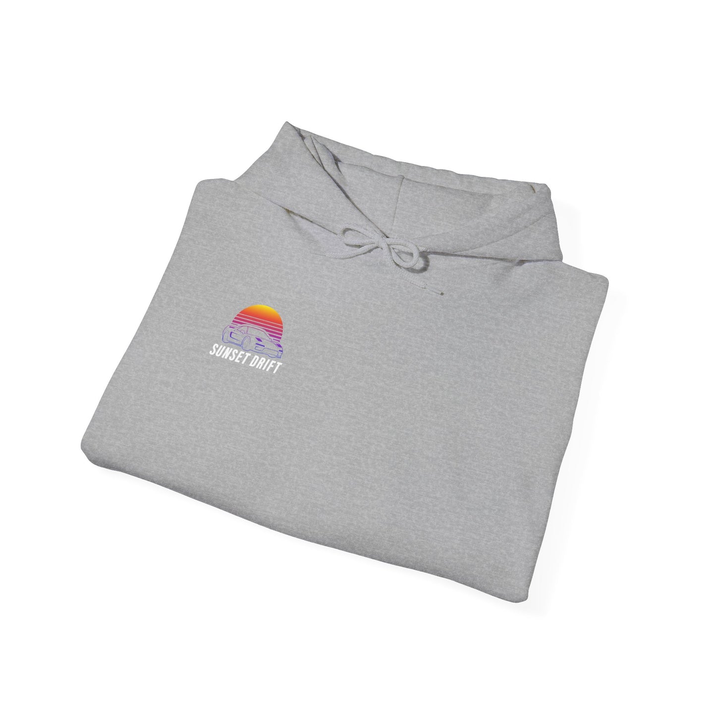 Sunset Drift Hooded Sweatshirt Synthwave Acura NSX