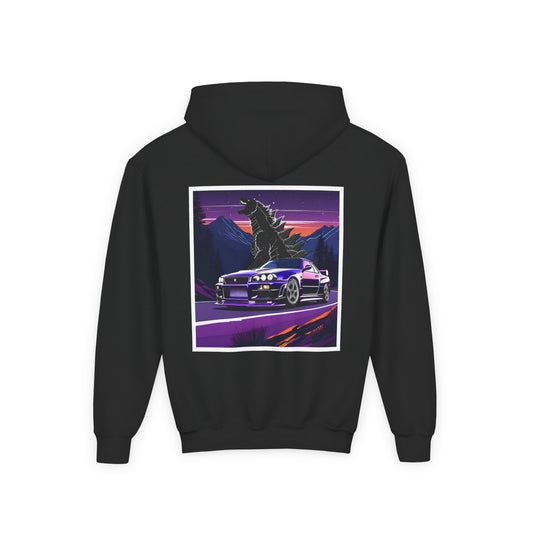 Sunset Drift Youth Godzilla GTR Hoodie